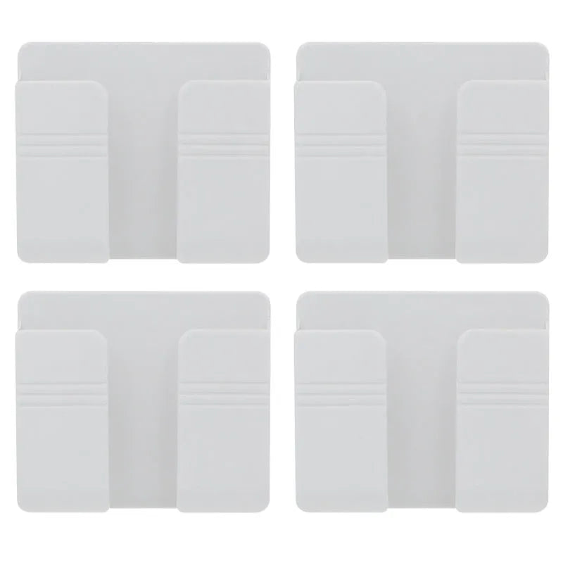 4Pcs Wall Mounted Storage Box Multifunction Punch Free  Organizer