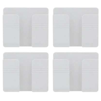 4Pcs Wall Mounted Storage Box Multifunction Punch Free  Organizer