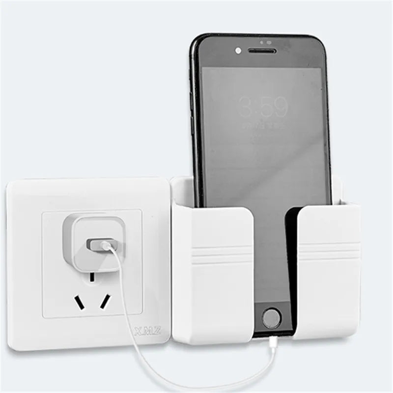 4Pcs Wall Mounted Storage Box Multifunction Punch Free  Organizer