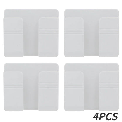 4Pcs Wall Mounted Storage Box Multifunction Punch Free  Organizer