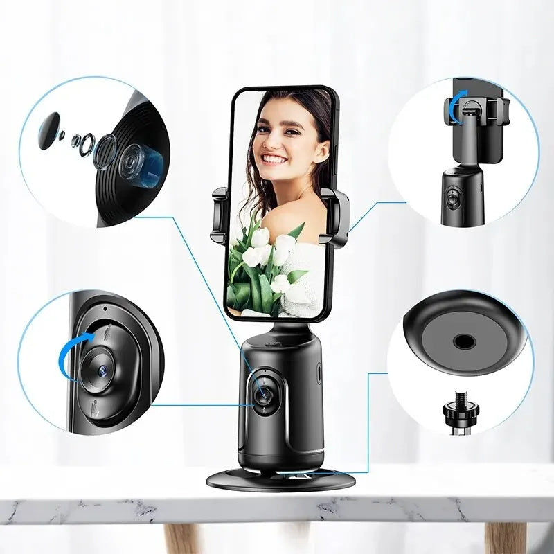 360 Auto Face Tracking Smart Gimbal Phone Holder Stabilizer